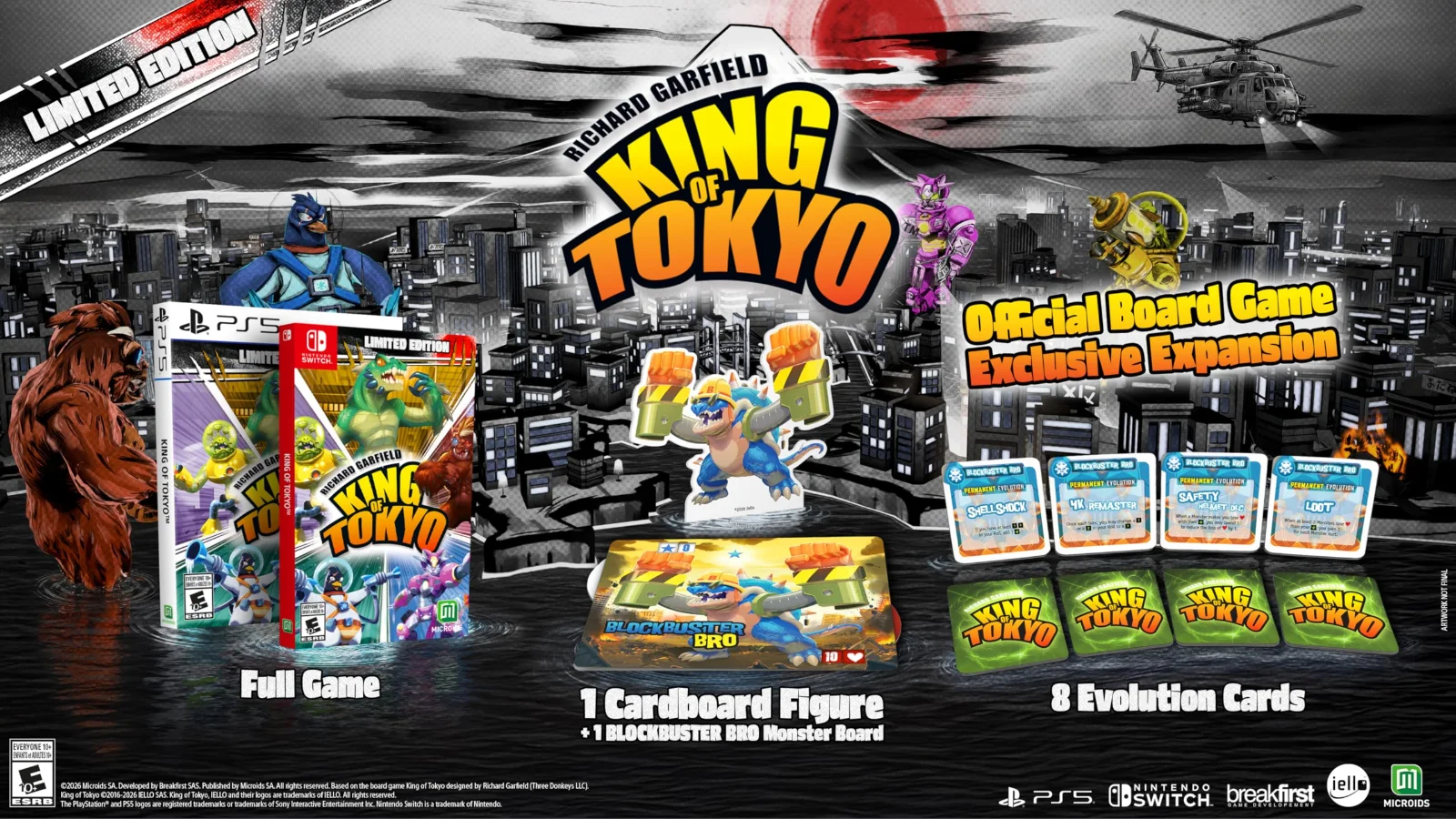 King of Tokyo Limited Edition Nintendo Switch - görsel 2