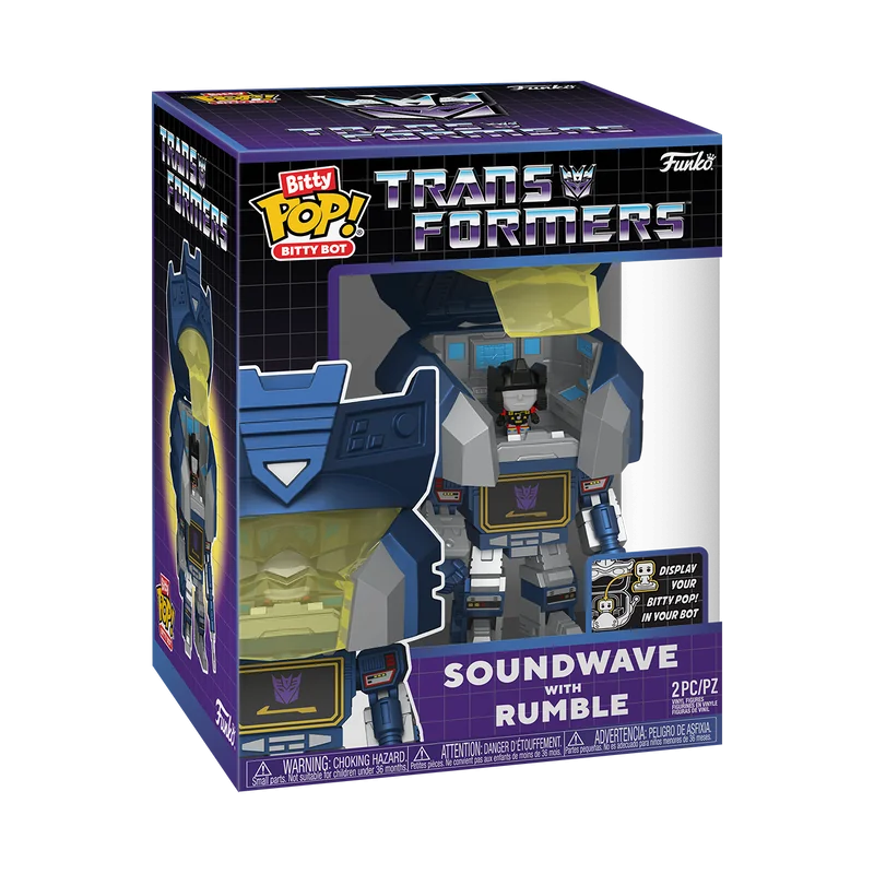 Bitty Pop! Bitty Bot Soundwave with Rumble TRANSFORMERS