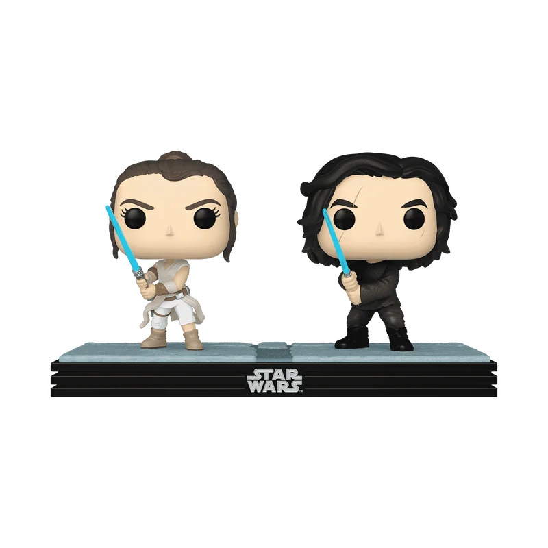 Pop Funko Star Wars Moment Rey & Kylo Ren (Glow) 758
