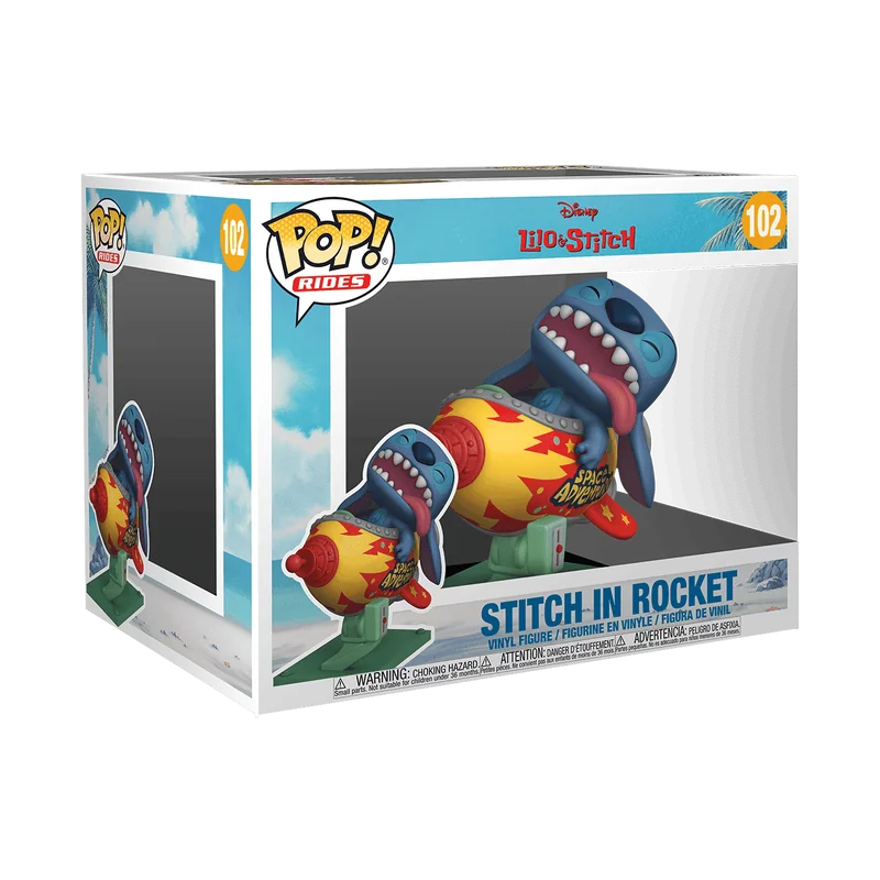 Pop! Funko Disney Rides Stitch in Rocket 102