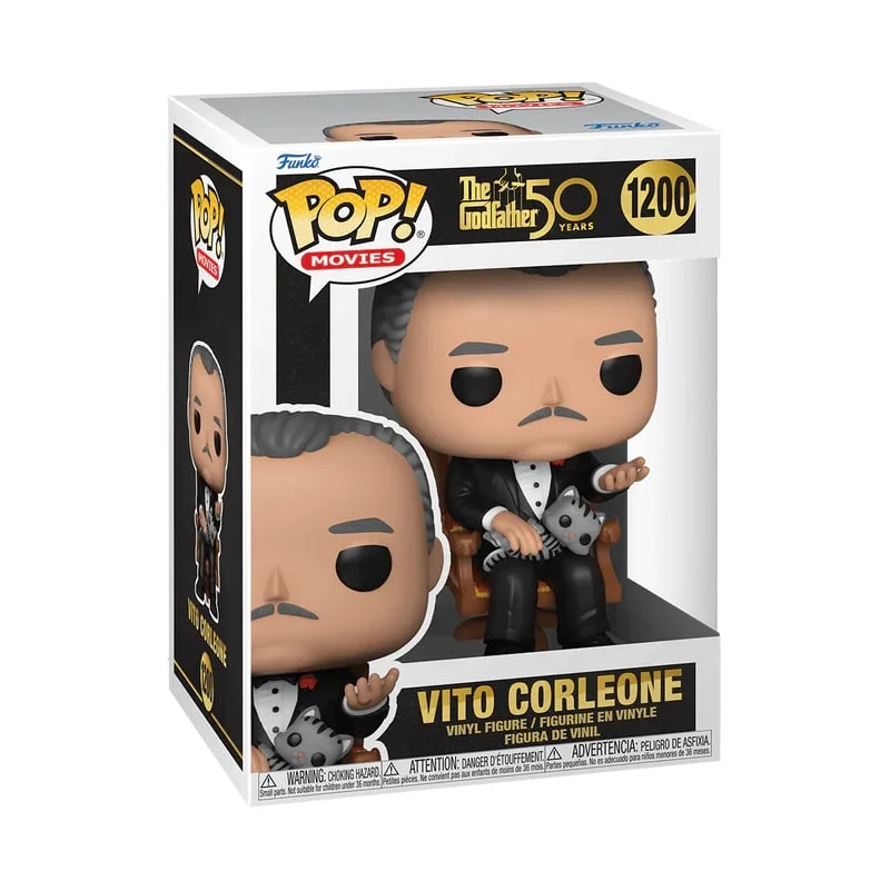Pop! Funko The Godfather 50th Anniversary Vito Corleone with Cat 1200