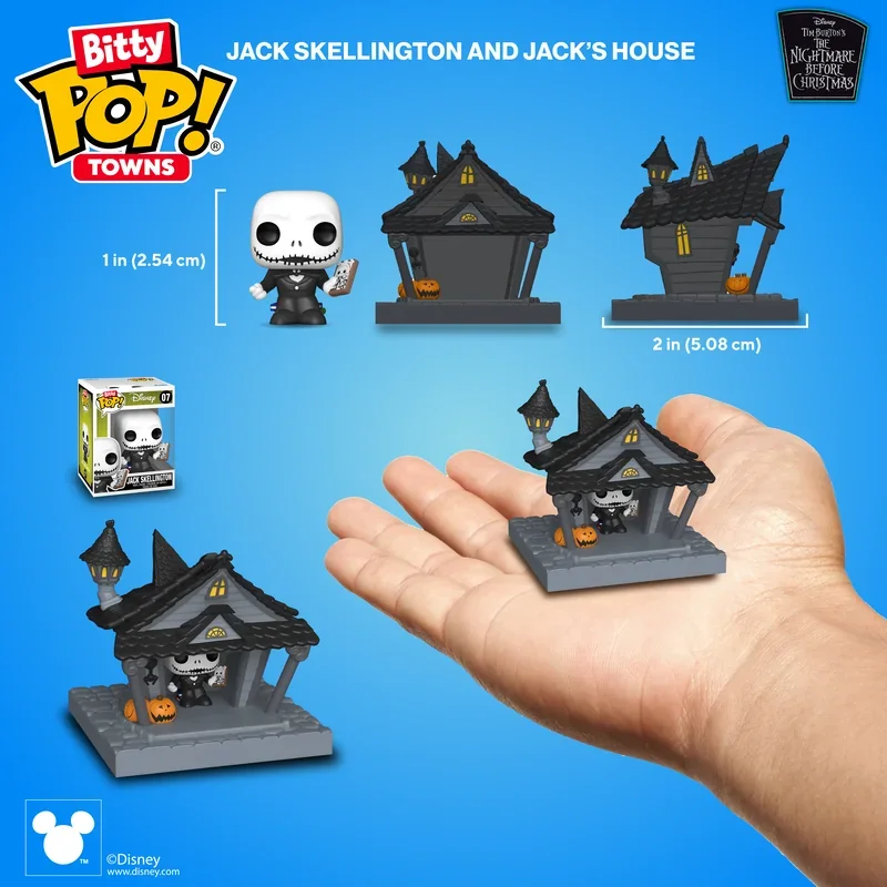 POP Funko Bitty Pop Towns Jack Skellington and Jack's House - görsel 4