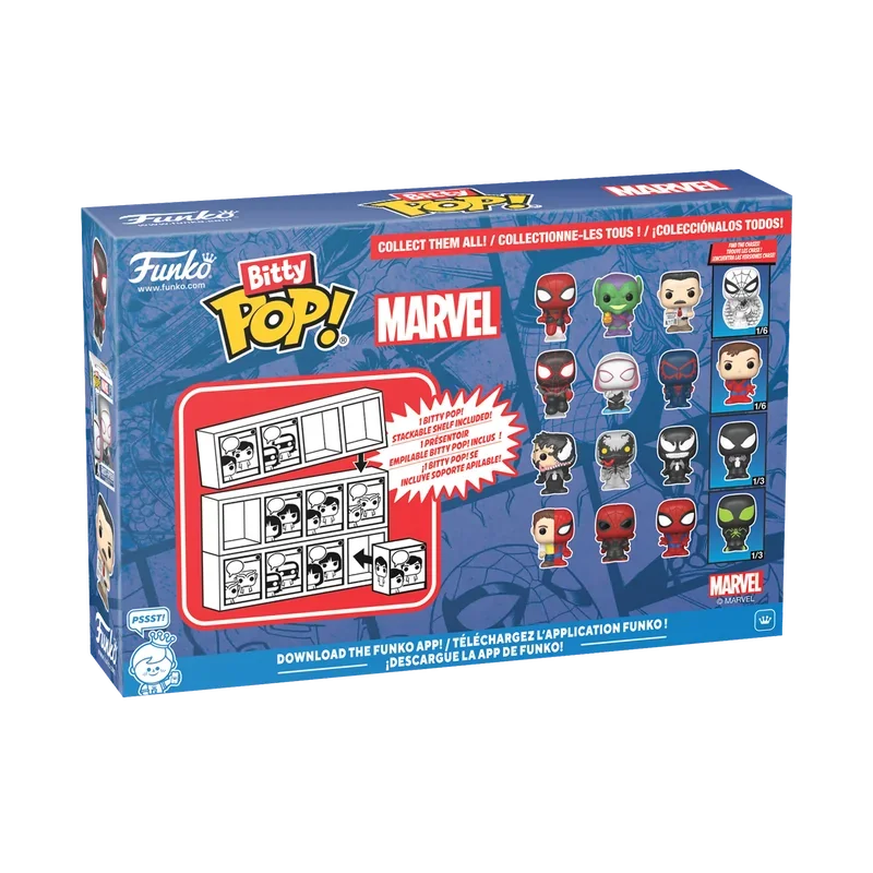 Funko Pop Bitty Pop Spider-Man 4-Pack Series 2 - görsel 2