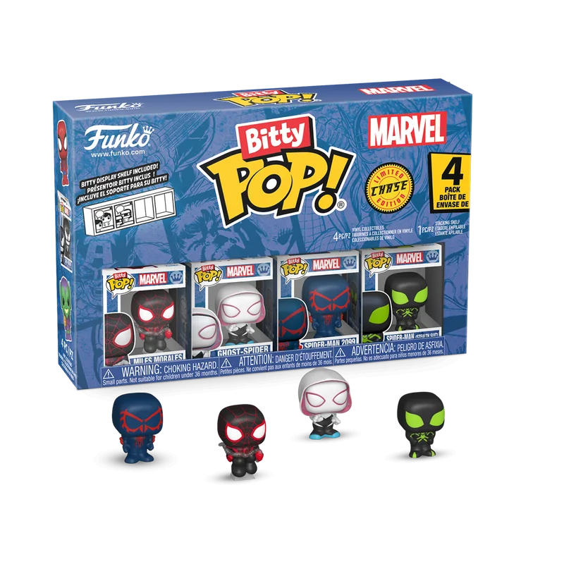 Funko Pop Bitty Pop Spider-Man 4-Pack Series 2