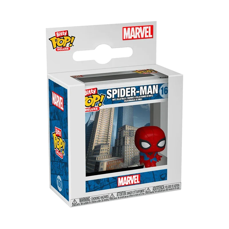 Pop Funko Bitty Pop! Deluxe Spider-Man (Cityscape)