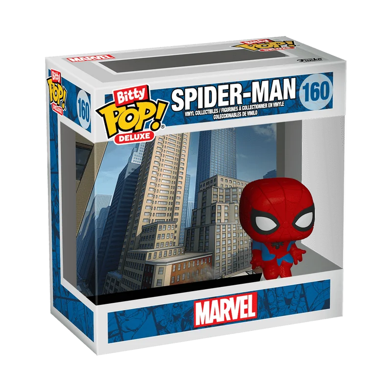 Pop Funko Bitty Pop! Deluxe Spider-Man (Cityscape) - görsel 3