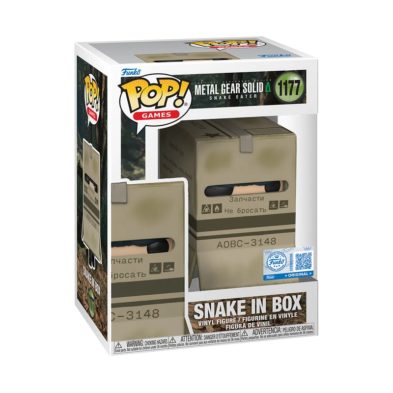 Pop! Metal Gear Solid Snake in Box 1177 Funko