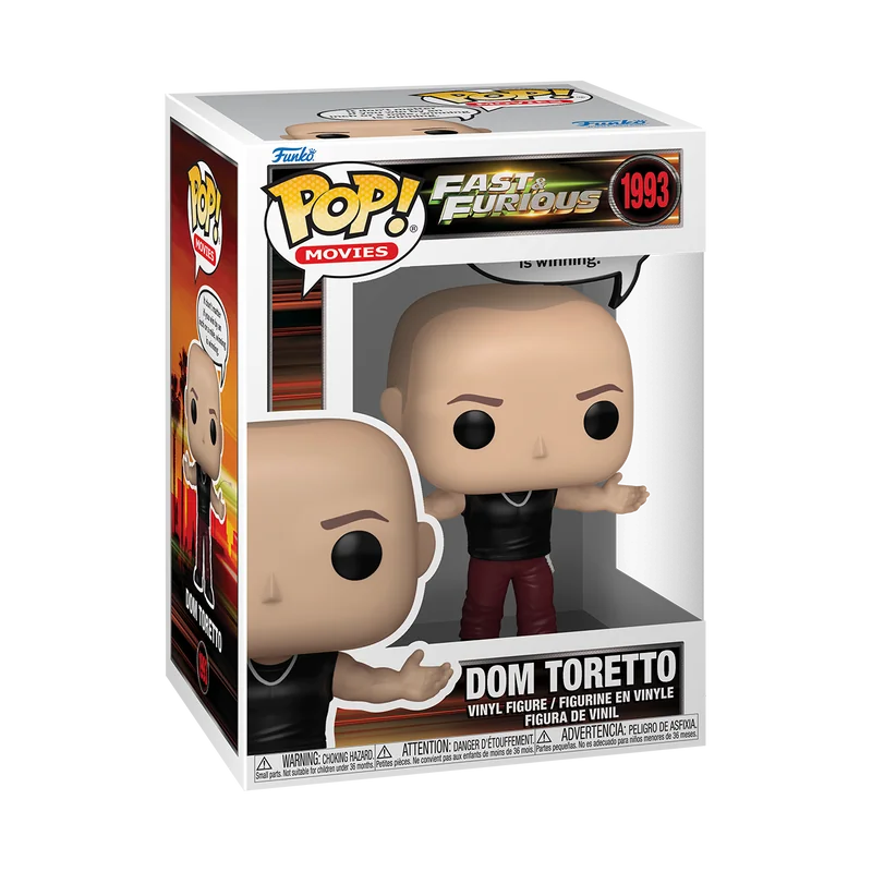Pop! Funko The Fast and the Furious Dom Toretto 1993