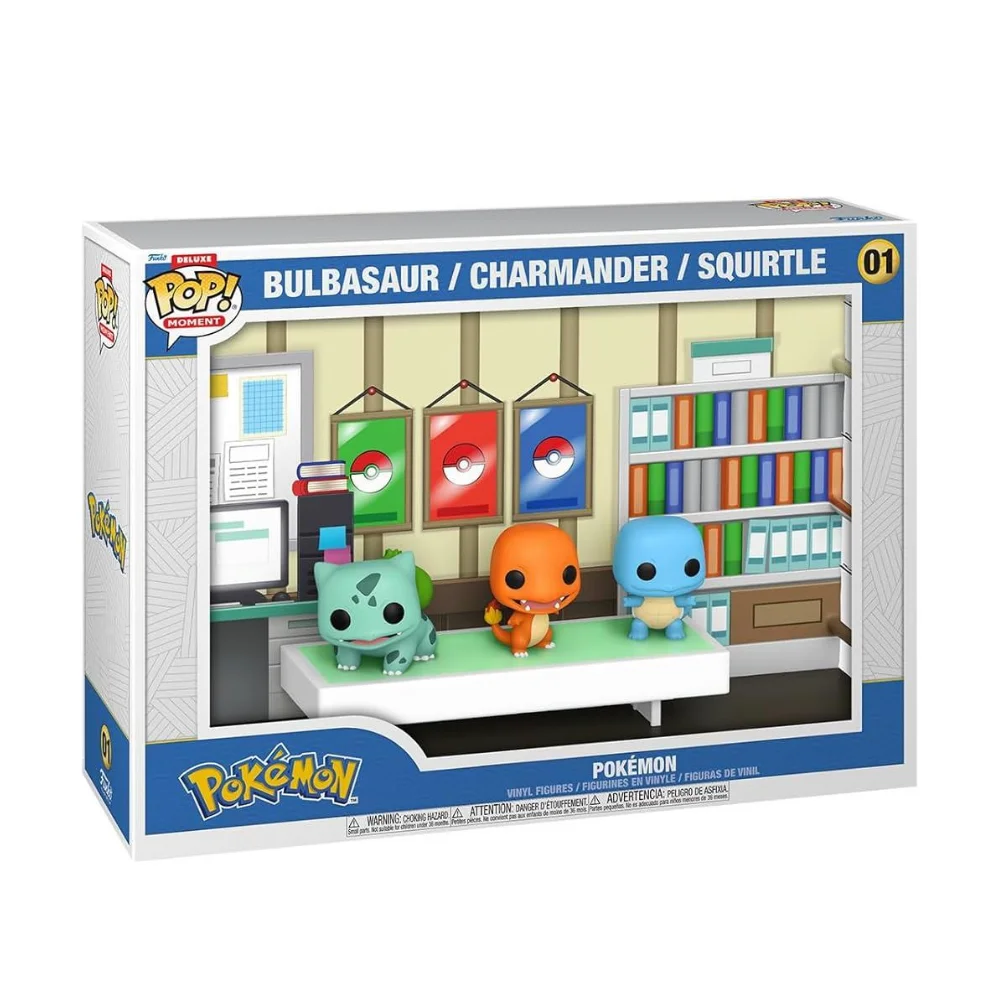 Funko Pop Moments Deluxe Pokemon Starters Bulbasaur Charmander Squirtle - görsel 2