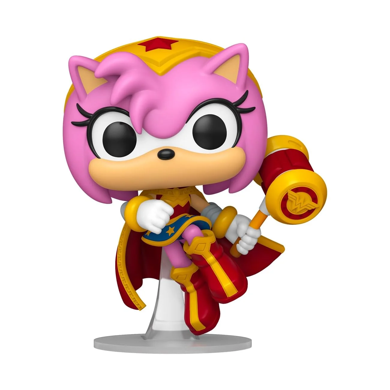 Funko Pop Heroes Amy Rose Wonder Woman - Sonic Special Edition - görsel 2