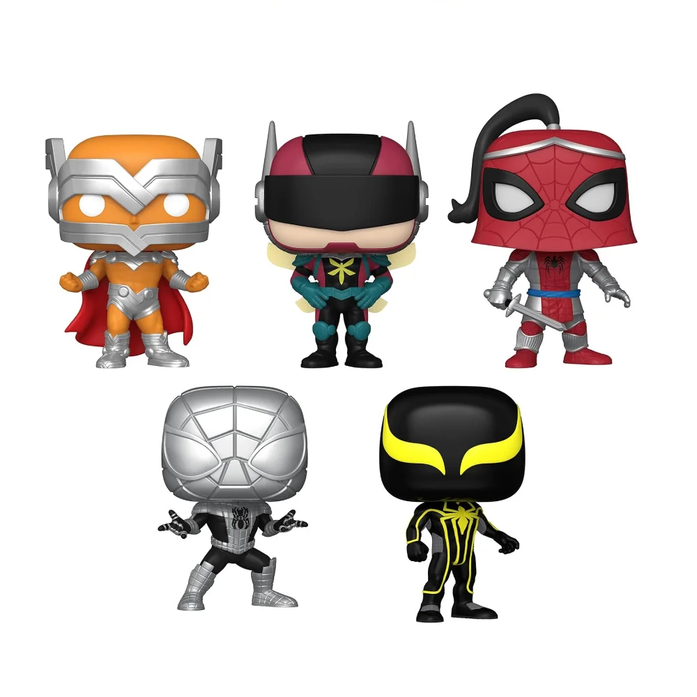 Funko Pop! 5-Pack Marvel Spider-Man Prodigy / The Hornet / Prince of Arachne / Spider-Armo