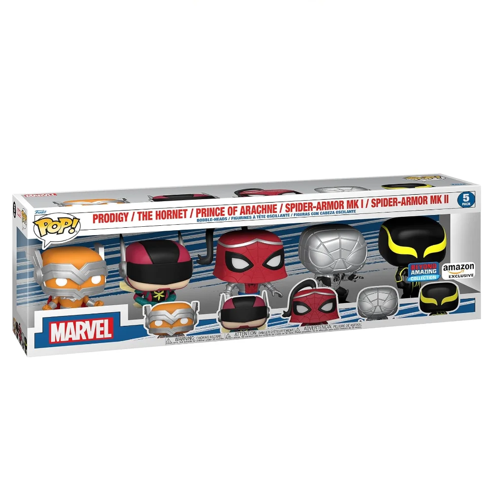Funko Pop! 5-Pack Marvel Spider-Man Prodigy / The Hornet / Prince of Arachne / Spider-Armo - görsel 2