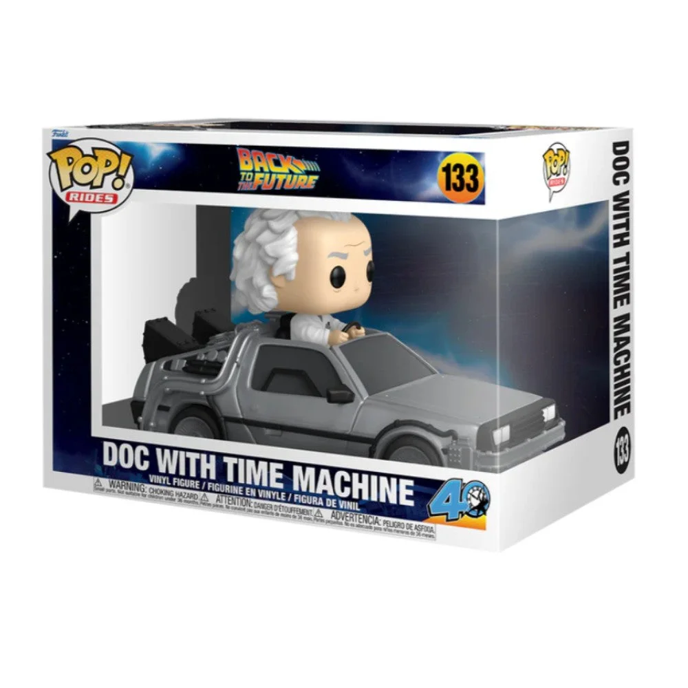 Funko Pop! Rides Deluxe Back to the Future Doc with Time Machine - görsel 2