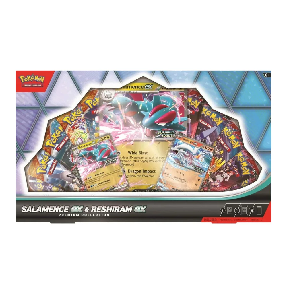 Pokémon TCG Salamence ex & Reshiram ex Premium Collection Box