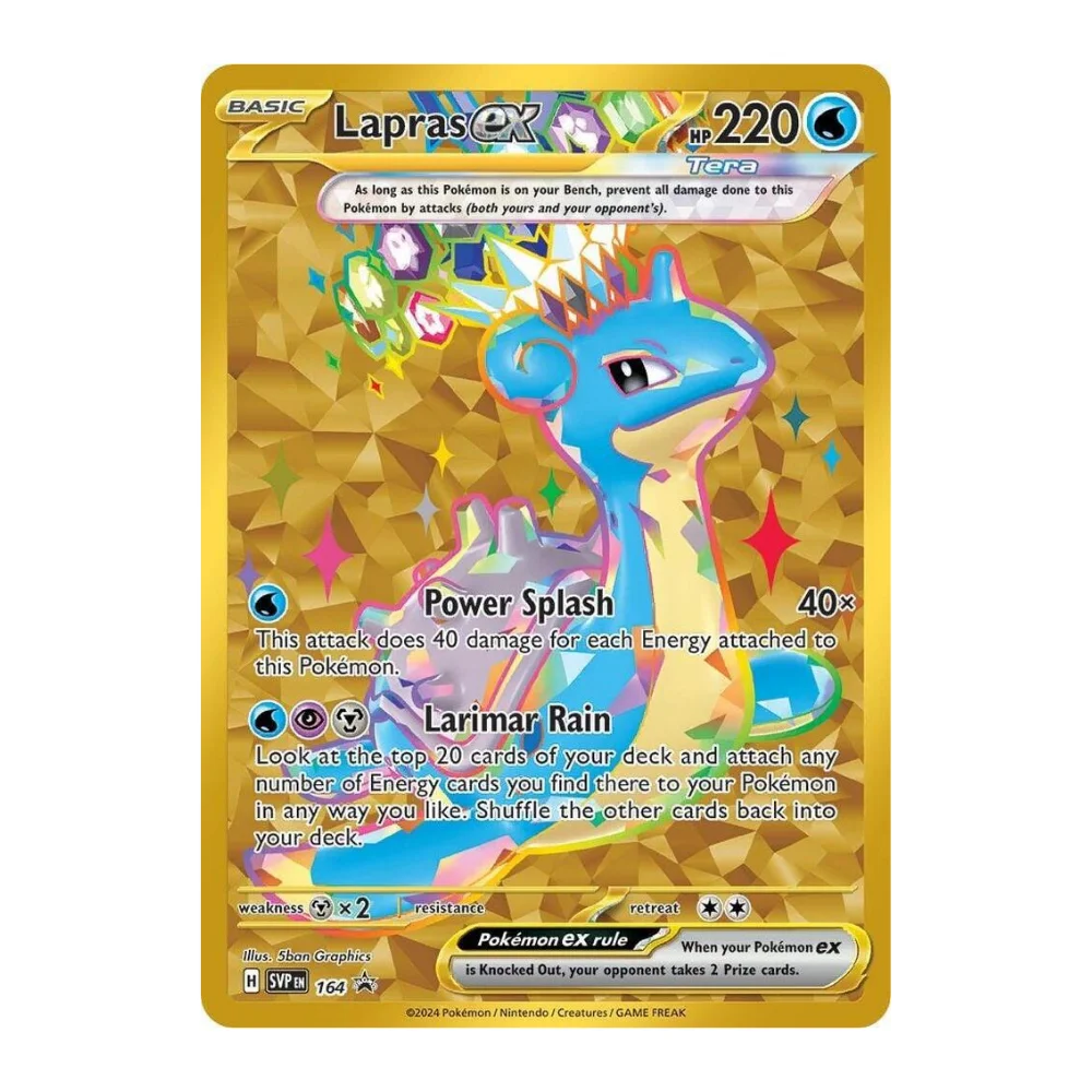 Lapras ex 164 Promo SVP Single Kart