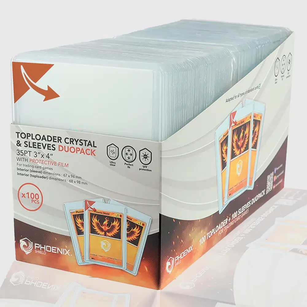 Phoenix Shield Toploader & Sleeve Duo Pack 100'lü Kutu