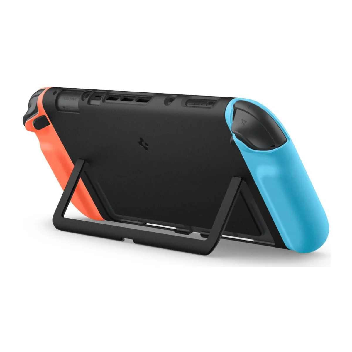 Spigen Nintendo Switch 2 Uyumlu Kılıf Rugged Armor Siyah Karbon Kapak ACS09075