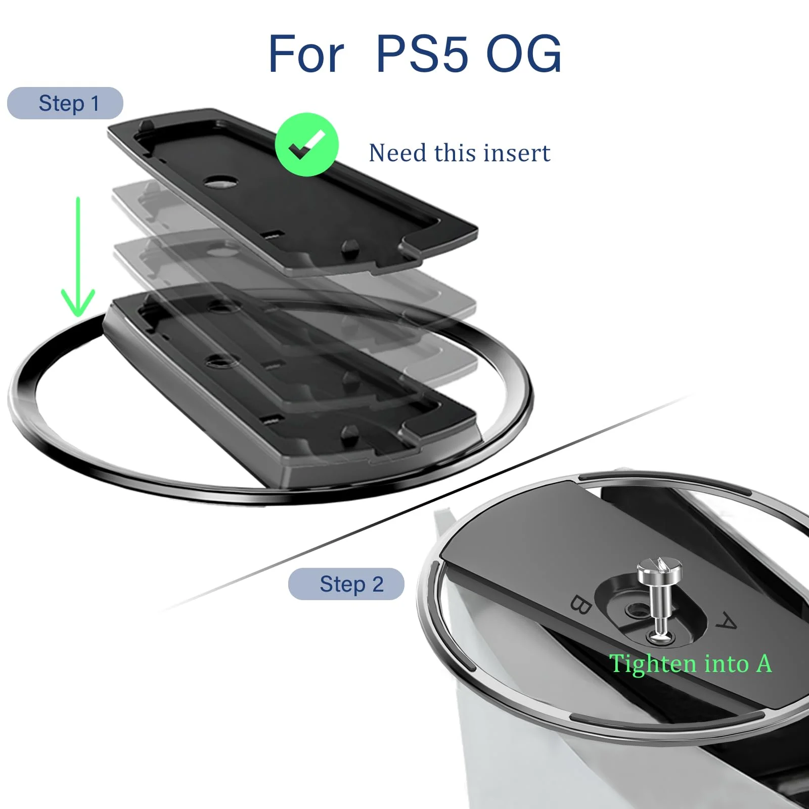PS5 Slim Dikey Stand Kaymaz Taban - görsel 5