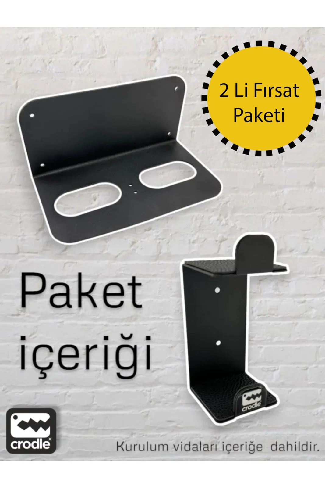 PS5 ve PS5 Slim Duvar Standı Joystick Konsol Tutacağı 2'li - görsel 2