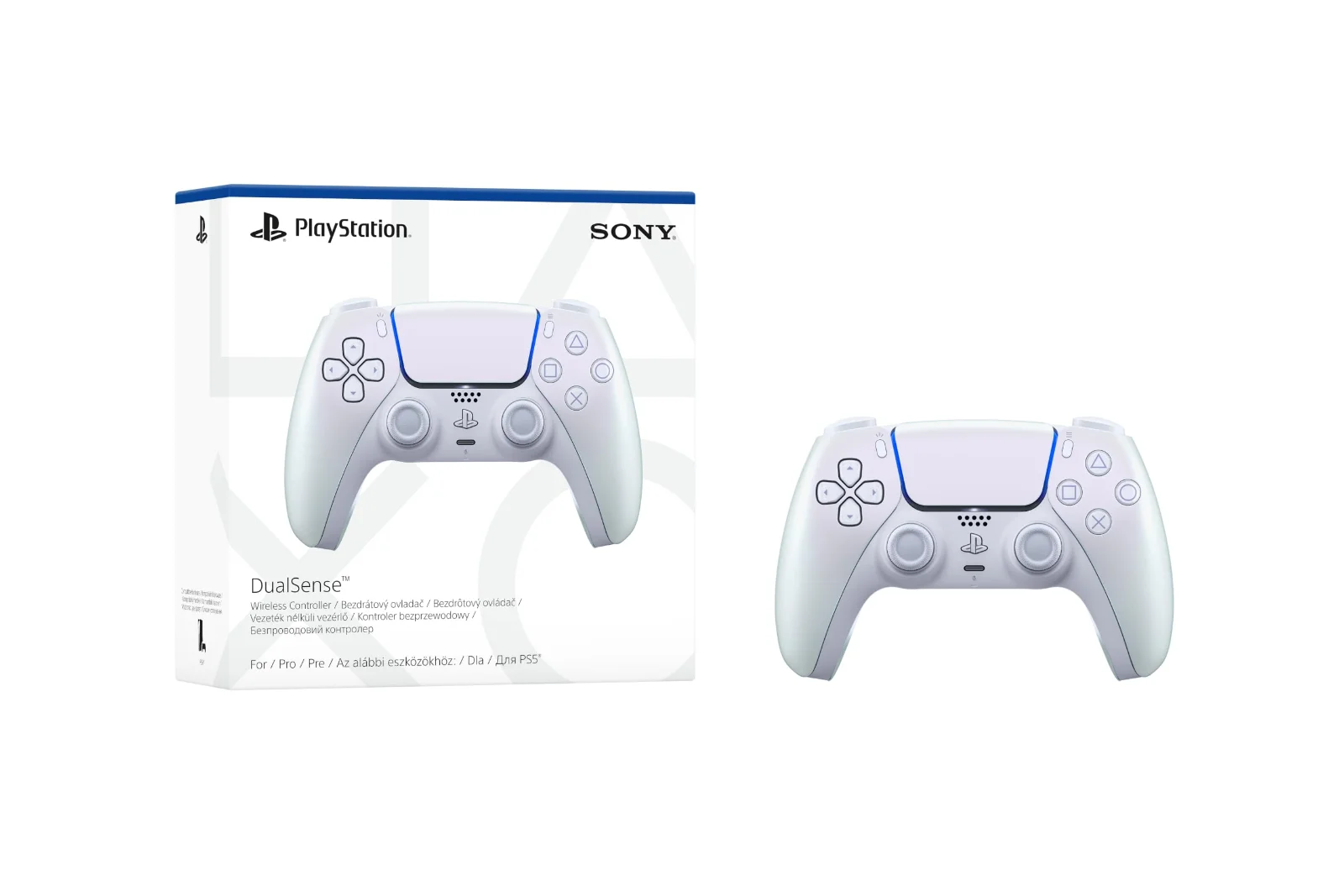 Sony PlayStation 5 DualSense Wireless Controller Chroma Pearl v2 - görsel 3