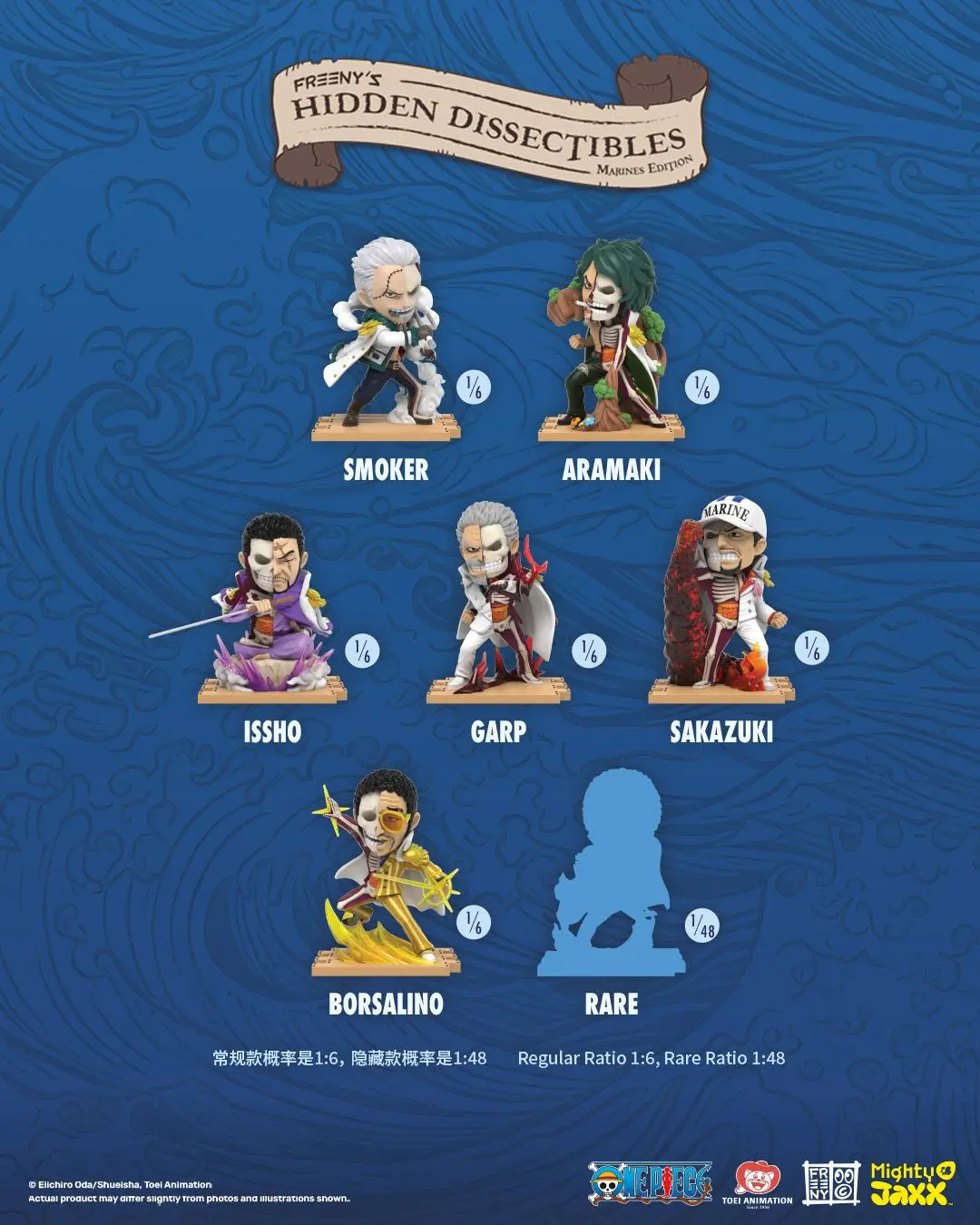 Mighty Jaxx One Piece Series 8 (Marines Edition) Sürpriz Kutu Figür - görsel 5