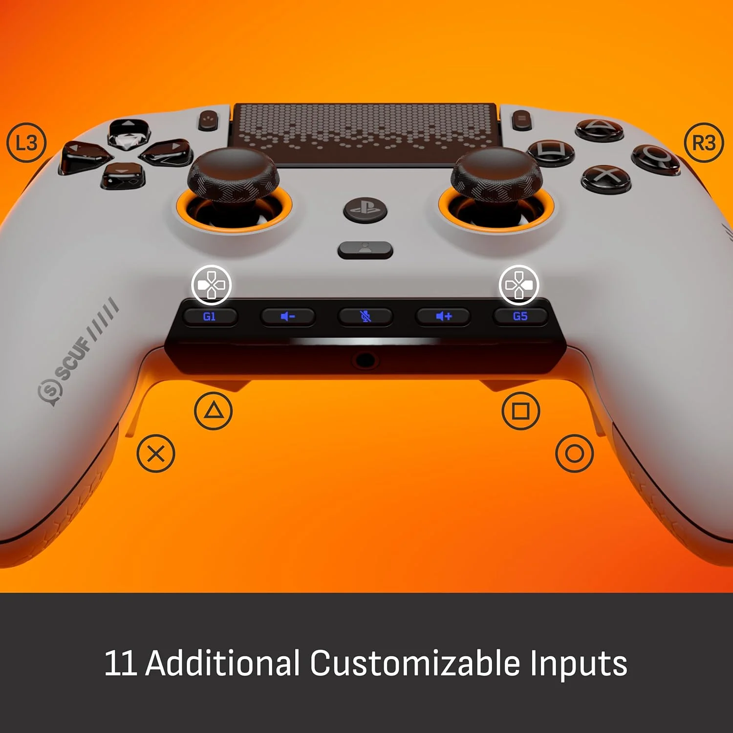 SCUF Omega PS5 & PC Kablosuz Kontrol Cihazı (Açık Gri) - görsel 2
